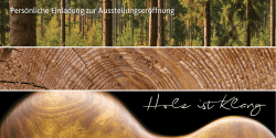 Holz ist Klang - Beratungsstelle Formgebung