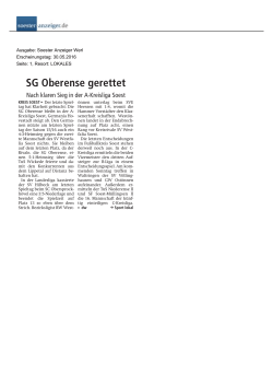 Einbrecher - SG Oberense