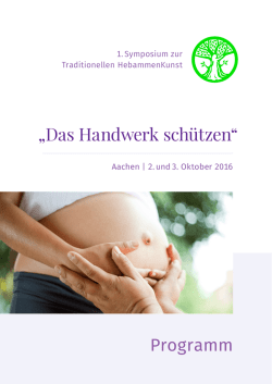 Herunterladen - 1. Symposium zur Traditionellen HebammenKunst