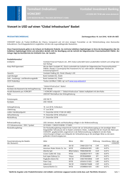 Termsheet (Indication) Vontobel Investment Banking VONCERT