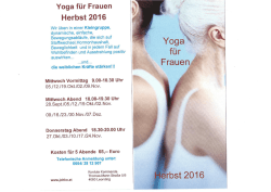 Yoga für Frauen Herbst 2016
