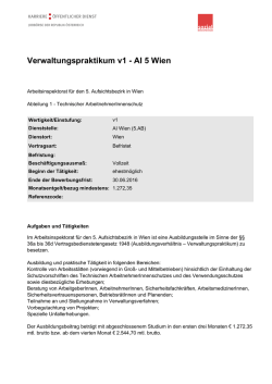 Verwaltungspraktikum v1 - AI 5 Wien