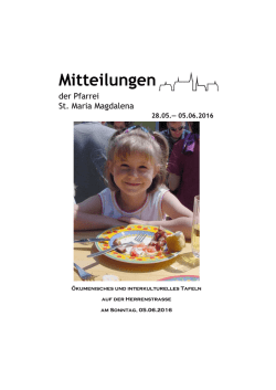 Mitteilungen - St. Maria Magdalena Sonsbeck