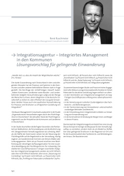 Y Integrationsagentur – Integriertes Management in den Kommunen