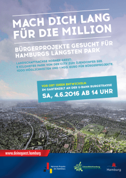 "Mach Dich lang für die Million" - Plakat »