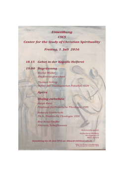 Inauguration Program