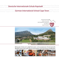 German International School Cape Town Deutsche Internationale