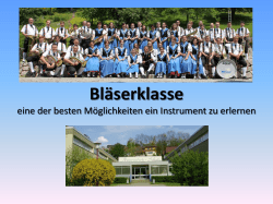 Bläserklasse - Musikverein Lauf