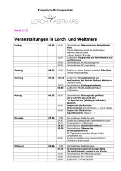 Gottesdienst als PDF - in der Stadt Lorch!