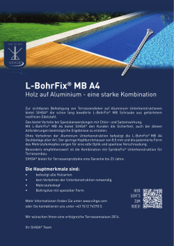 L-BohrFix® MB A4 - Forum