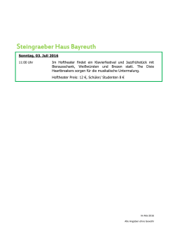 Steingraeber Haus Bayreuth 2016