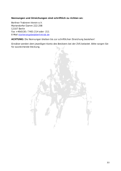 Fax +49(0)30 / 7401-214 oder -211 E-Mail