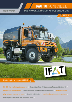 Online Magazin Ausgabe - Bauhof