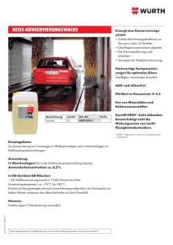 HEISS-KONSERVIERUNGSWACHS