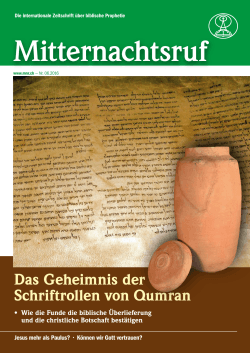 Das Geheimnis der Schriftrollen von Qumran