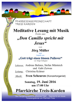 Pfarrkirche Treis-Karden Meditative Lesung mit Musik