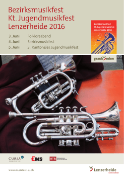 Bezirksmusikfest Kt. Jugendmusikfest Lenzerheide 2016