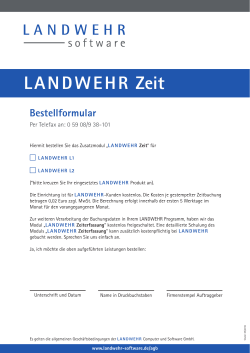 LANDWEHR Zeit - LANDWEHR Computer und Software GmbH