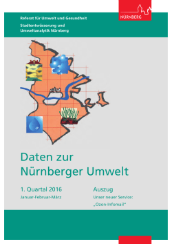 Daten zur Nürnberger Umwelt 4-2015