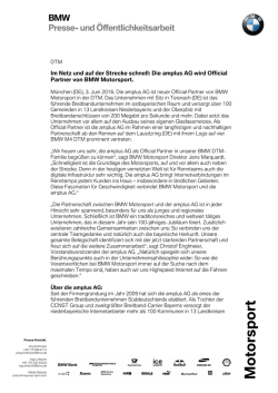 Im Netz und auf der Strecke schnell: Die amplus AG