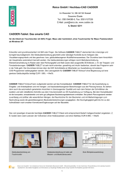 Reico GmbH / Hochbau-CAD CADDER CADDER-Tablet