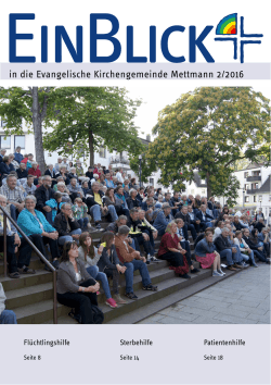 Gemeindebrief 2/2016 - Evangelische Kirchengemeinde Mettmann