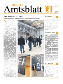 Dresdner Amtsblatt 2016 KW 22