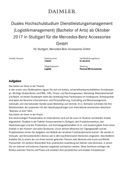 Duales Hochschulstudium Dienstleistungsmanagement