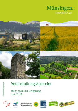 Veranstaltungskalender - in der Stadt Münsingen