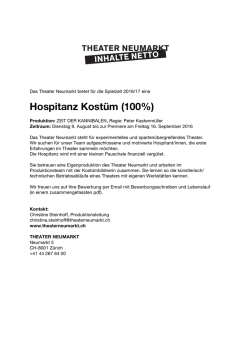 Hospitanz Kost&uuml;m (100%)