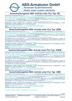 GME - ABS-Armaturen GmbH