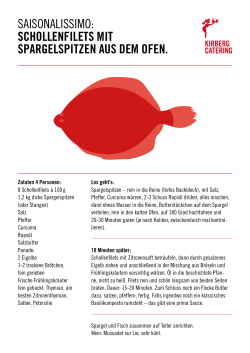 diesem Schollen-Rezept &agrave; la Kirberg
