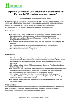 Dieses Stellenangebot als PDF speichern