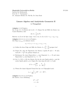 Blatt 06 - Institut für Mathematik