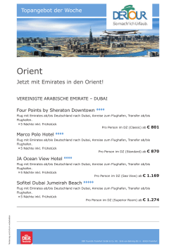Dubai u.a. - PSW Reisen Kiel