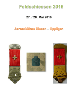 27. / 28. Mai 2016 - Aareschützen Kiesen
