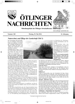 Ötlinger Nachrichten Mai 2016