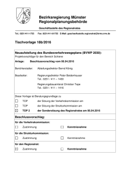 Tischvorlage 18b/2016 - Bezirksregierung Münster
