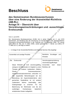 Beschlusstext (61.2 kB, PDF) - Gemeinsamer Bundesausschuss