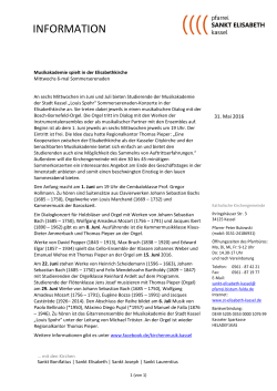 information - St. Elisabeth, Kassel