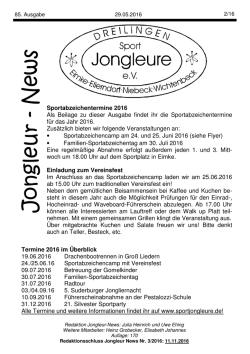 Jongleur-News Ausgabe 85