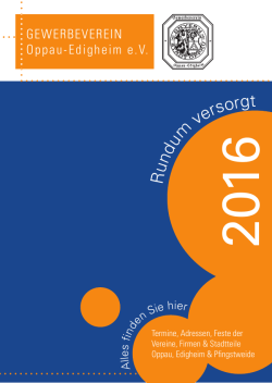 Kalender 2016 - Gewerbeverein Oppau