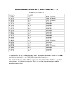 Jazykov&aacute; kompetence II / Praktick&yacute; jazyk II / zkou&scaron;ka