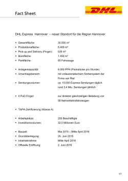Fact Sheet DHL Express Hannover pdf