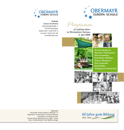 Programm - 60 Jahre Obermayr