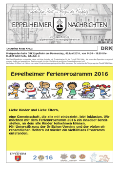 Eppelheimer Ferienprogramm 2016