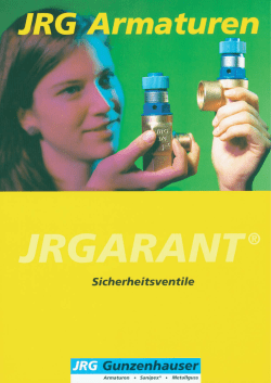 JRGARANT Sicherheitsventile