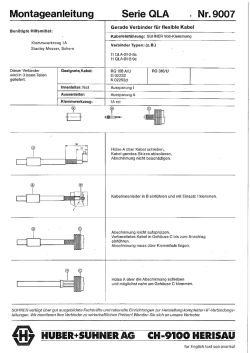 Page 1 Montageanleitung Benötigte Hilfsmittel: Klemmwerkzeug 1A