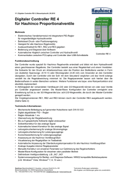 Digitaler Controller RE 4 für Hauhinco Proportionalventile