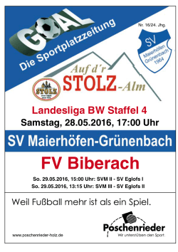 FV Biberach - SV Maierhoefen